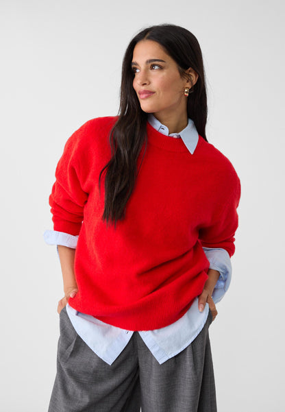 Suzanne | Rode classy sweater