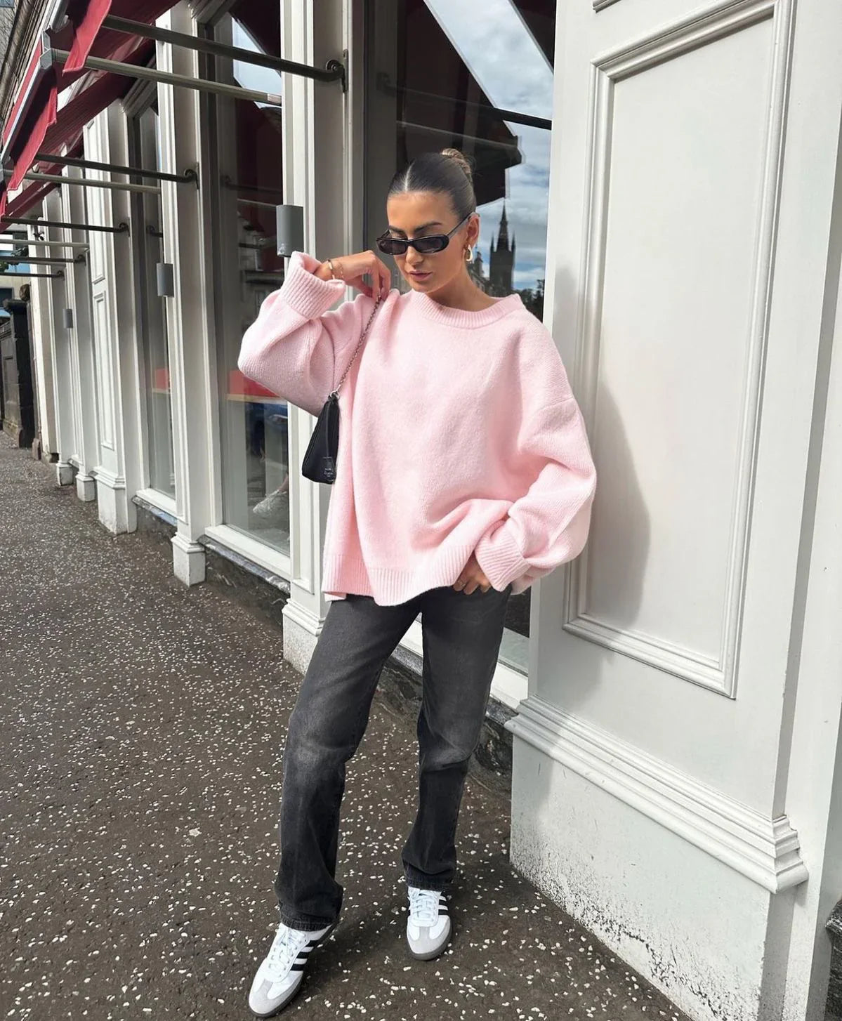 Joan | Oversized Pink sweater