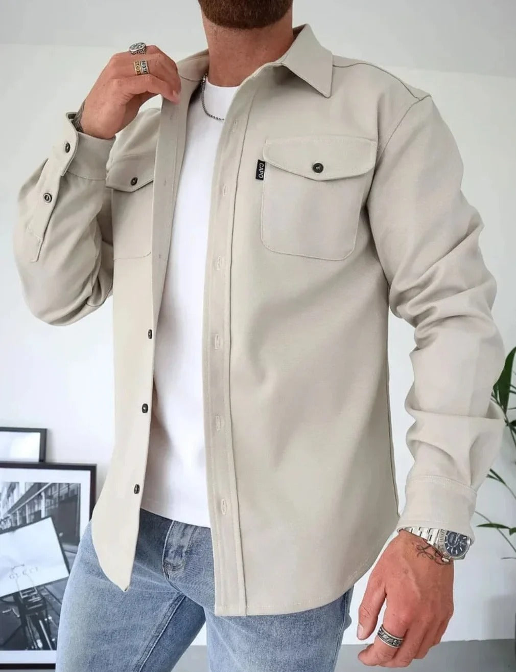 Silvio™ | Overshirt met Knopen