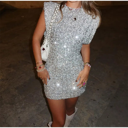 ELEGANTE GLITTER JURK