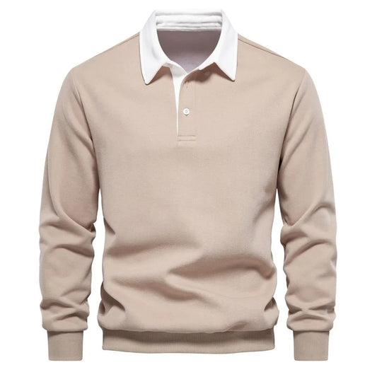 Dave™ l Polo Sweater Lange Mouwen Katoen