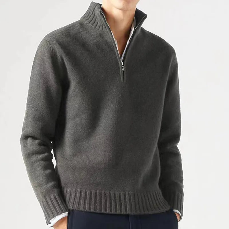 Trendy heren half-zip Sweater | Onni