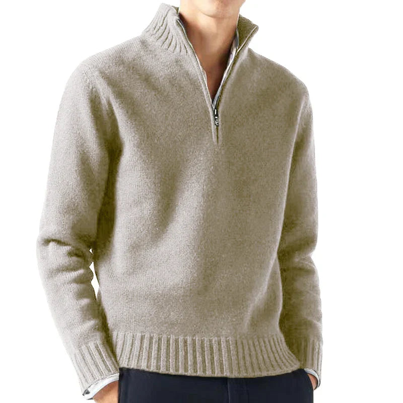 Trendy heren half-zip Sweater | Onni