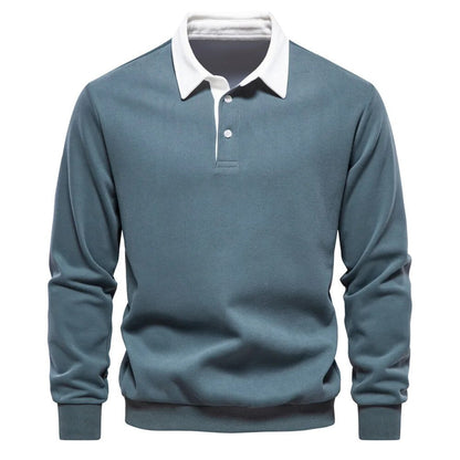 Dave™ l Polo Sweater Lange Mouwen Katoen