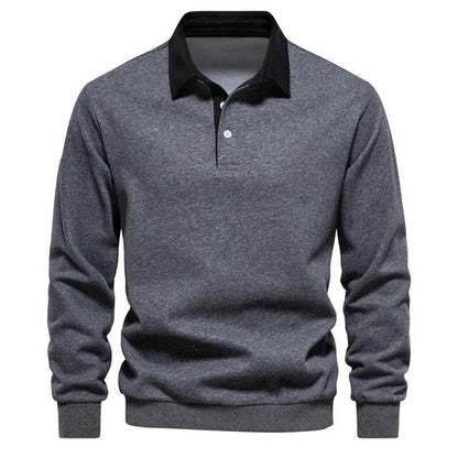 Dave™ l Polo Sweater Lange Mouwen Katoen