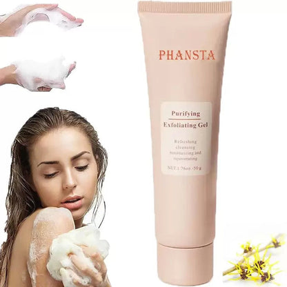 PHANSTA - Lichaam en Gezicht Scrub Gel – Diepe Reiniging en Hydratatie