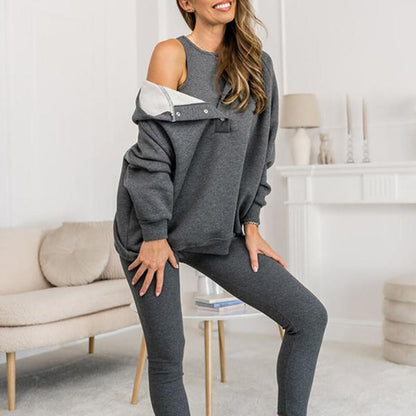 Casual en comfortabel sweatshirt met capuchon